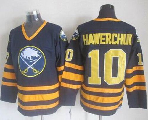 Dale Hawerchuk Buffalo Sabres navy Throwback jersey