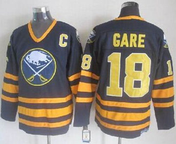 Danny Gare Buffalo Sabres navy Throwback jersey