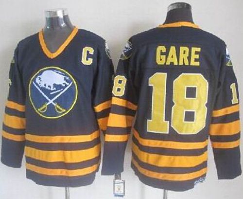 Danny Gare Buffalo Sabres navy Throwback jersey