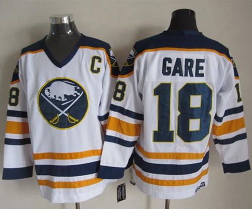 Danny Gare Buffalo Sabres white Throwback jersey