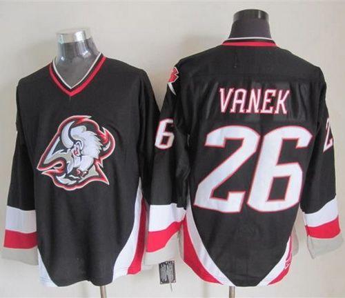 Thomas Vanek Buffalo Sabres black Throwback jersey
