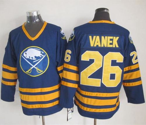 Thomas Vanek Buffalo Sabres navy Throwback jersey