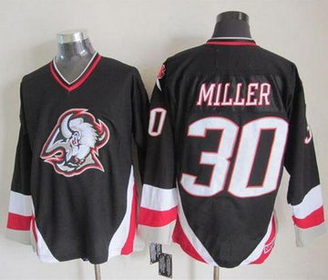 Ryan Miller Buffalo Sabres black Throwback jersey