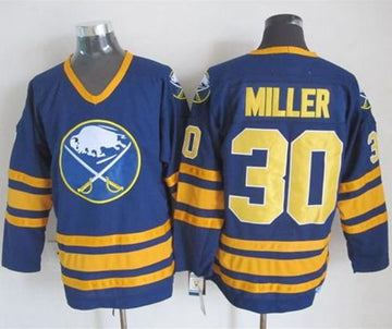 Ryan Miller Buffalo Sabres navy Throwback jersey