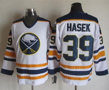 Dominik Hasek Buffalo Sabres white Throwback jersey
