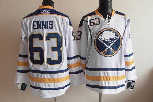 Tyler Ennis Buffalo Sabres white Road jersey