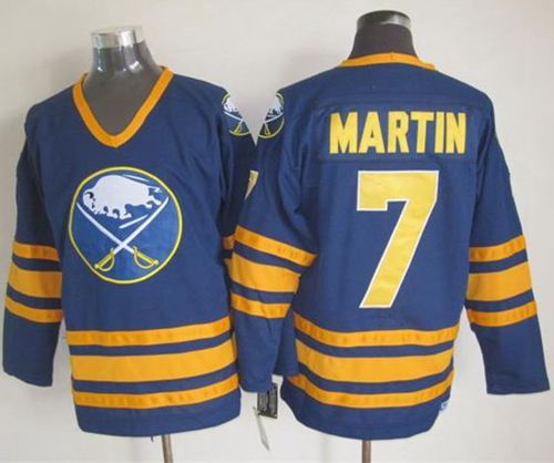 Rick Martin Buffalo Sabres navy Throwback jersey