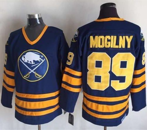 Alexander Mogilny Buffalo Sabres navy Throwback jersey