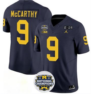 J.J. McCarthy Michigan Wolverines navy jersey