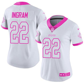 Mark Ingram New Orleans Saints white-pink Fashion jersey