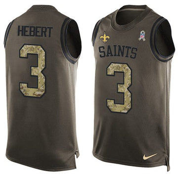 Bobby Hebert New Orleans Saints green Salute To Service jersey
