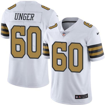 Max Unger New Orleans Saints white jersey
