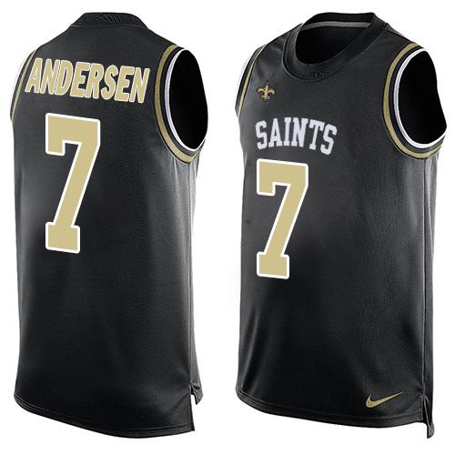 Morten Andersen New Orleans Saints black jersey