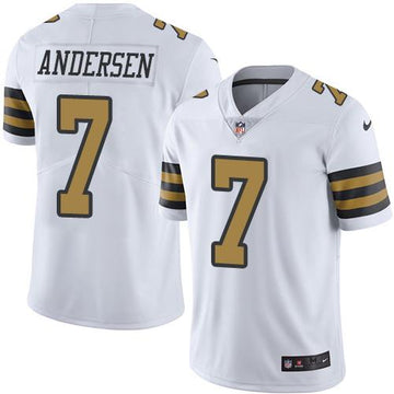 Morten Andersen New Orleans Saints white jersey