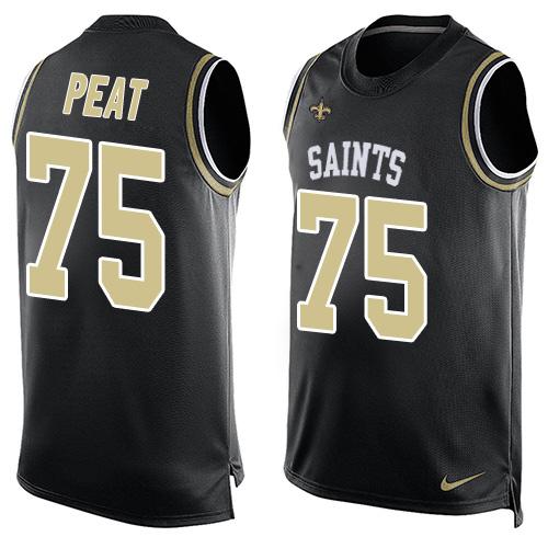 Andrus Peat New Orleans Saints black jersey