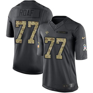 Roaf New Orleans Saints black Salute To Service jersey