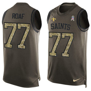 Roaf New Orleans Saints green Salute To Service jersey