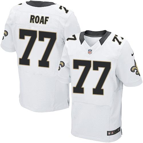 Roaf New Orleans Saints white Elite jersey