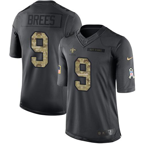 Drew Brees New Orleans Saints black Salute To Service jersey