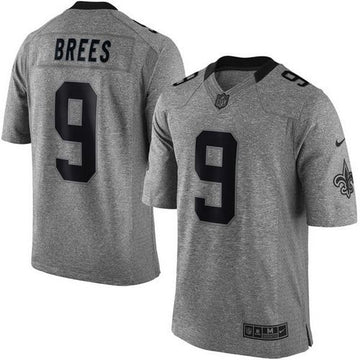 Drew Brees New Orleans Saints gray jersey
