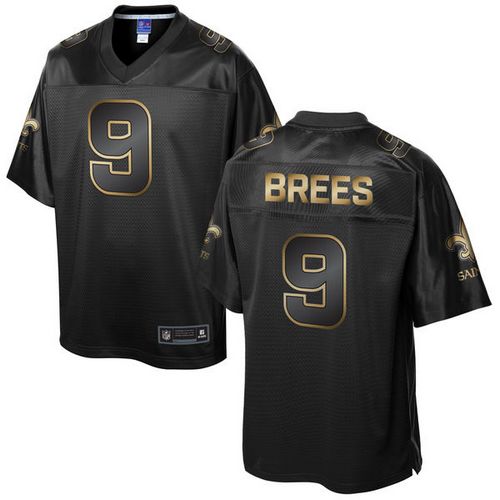 Drew Brees New Orleans Saints black Gold Collection jersey