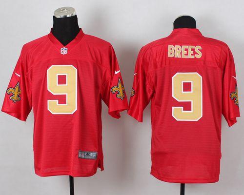 Drew Brees New Orleans Saints red Elite jersey