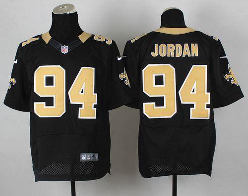 Cameron Jordan New Orleans Saints black Elite jersey