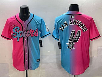 Team Big Logo San Antonio Spurs pink-blue jersey