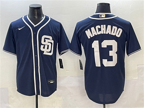 Manny Machado San Diego Padres navy jersey