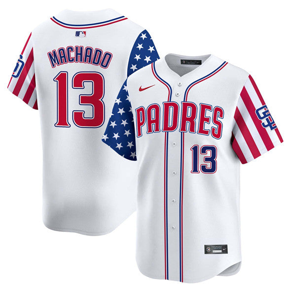 Manny Machado San Diego Padres white jersey