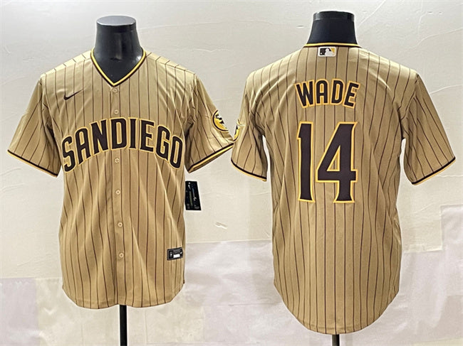 Tyler Wade San Diego Padres tan jersey