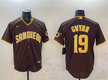 Tony Gwynn San Diego Padres brown jersey