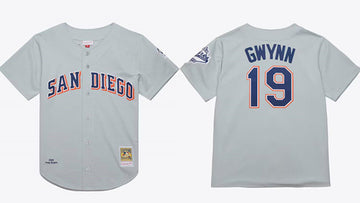 Tony Gwynn San Diego Padres gray jersey