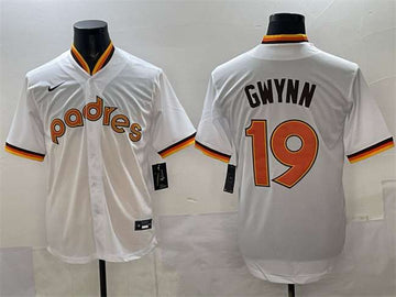 Tony Gwynn San Diego Padres white jersey