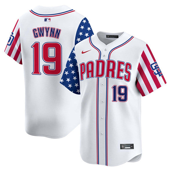 Tony Gwynn San Diego Padres white jersey