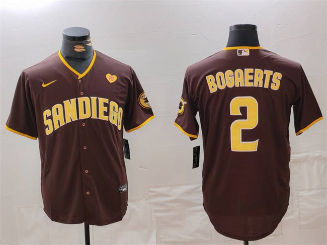 Xander Bogaerts San Diego Padres brown jersey