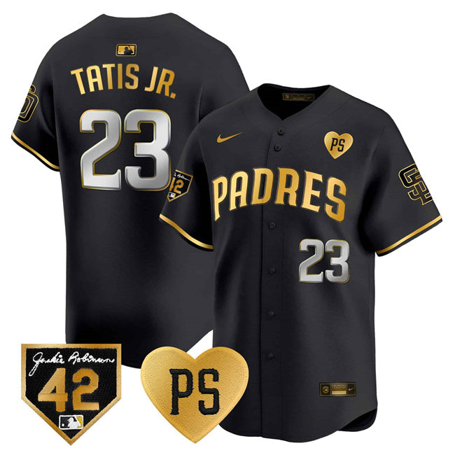 Fernando Tatis Jr San Diego Padres black-gold jersey