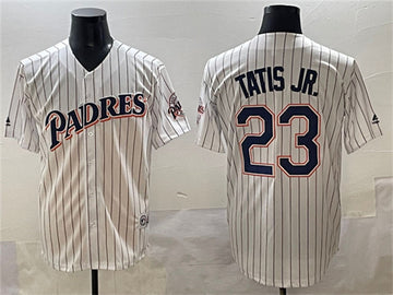 Fernando Tatis Jr San Diego Padres white Throwback jersey