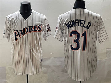 Dave Winfield San Diego Padres white Throwback jersey