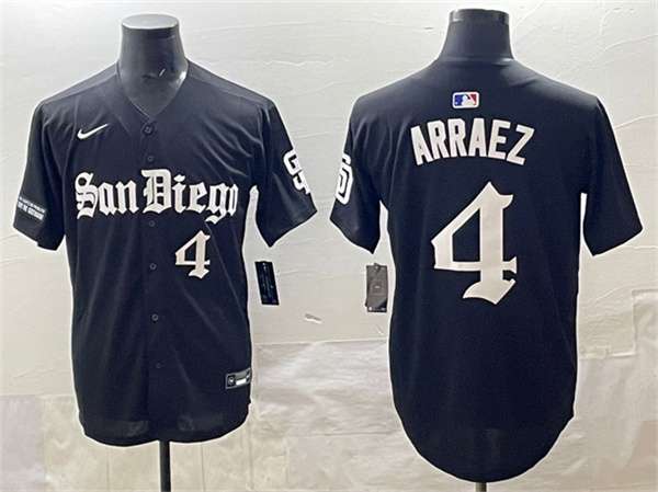 Luis Arraez San Diego Padres black jersey