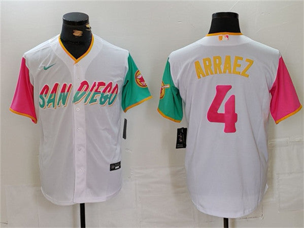 Luis Arraez San Diego Padres white City Connect jersey