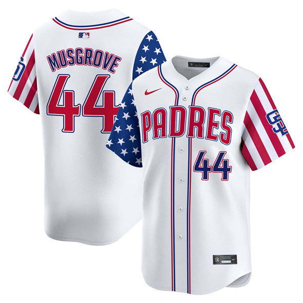Joe Musgrove San Diego Padres white jersey