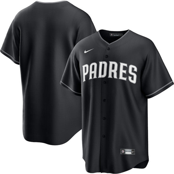 Custom San Diego Padres black Lights Out jersey