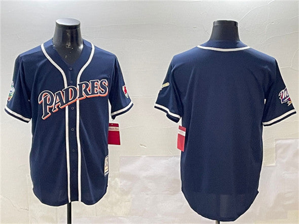 Custom San Diego Padres navy jersey