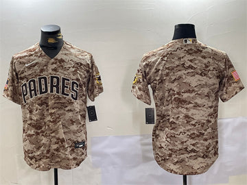 Custom San Diego Padres tan Camo jersey