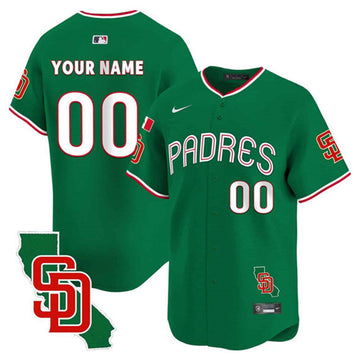 Custom San Diego Padres green jersey