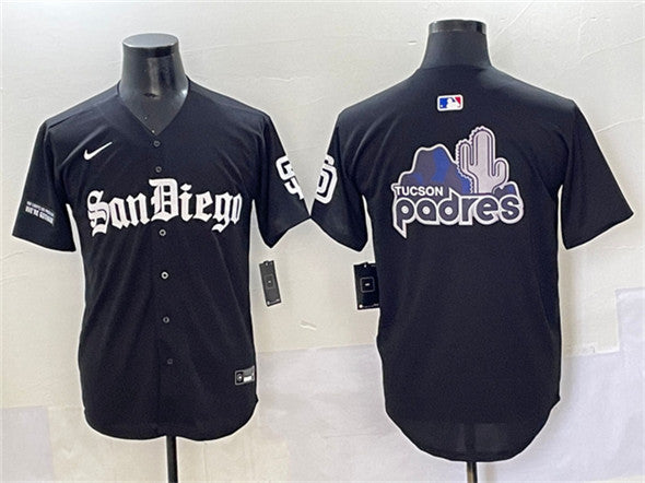 Team Big Logo San Diego Padres black jersey