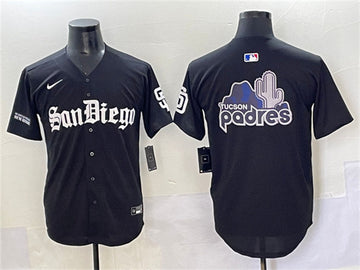 Team Big Logo San Diego Padres black jersey
