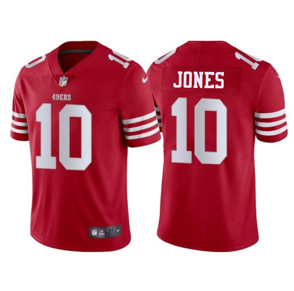 Mac Jones San Francisco 49ers red jersey