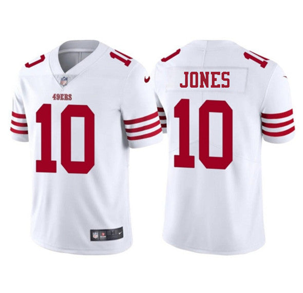 Mac Jones San Francisco 49ers white jersey